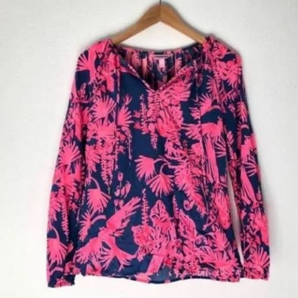 Lilly Pulitzer Willa Tunic Top Size Med